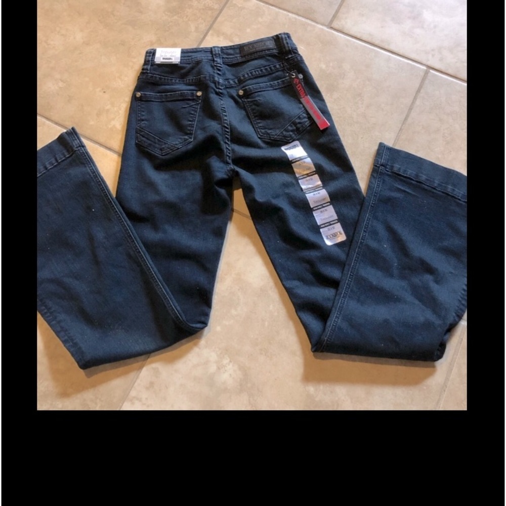 ROCK & ROLL cowgirl high rise trouser 25x32 NWT dark wash